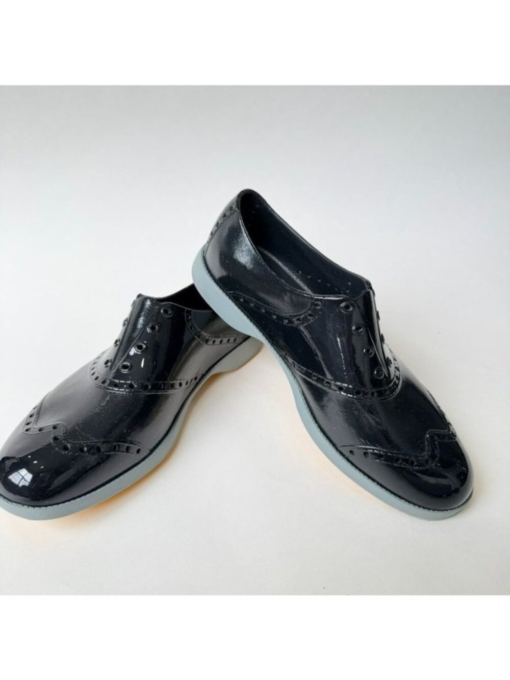 BiiON Wingtip Oxford Spikeless Golf Shoes Black Size M8-W10